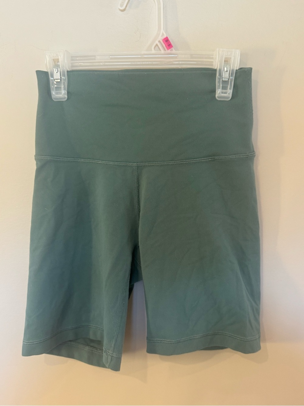 TNA Atmosphere Women’s XS Dark Green Biker Shorts High Rise Activewear - Picture 4 of 8